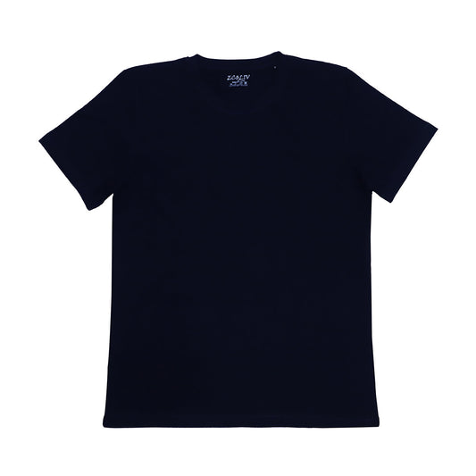 Men Combed Cotton Essential Black Tee/ T-shirt