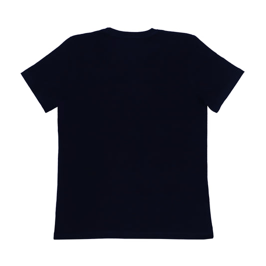 Men Combed Cotton Essential Navy Blue Tee/ T-shirt