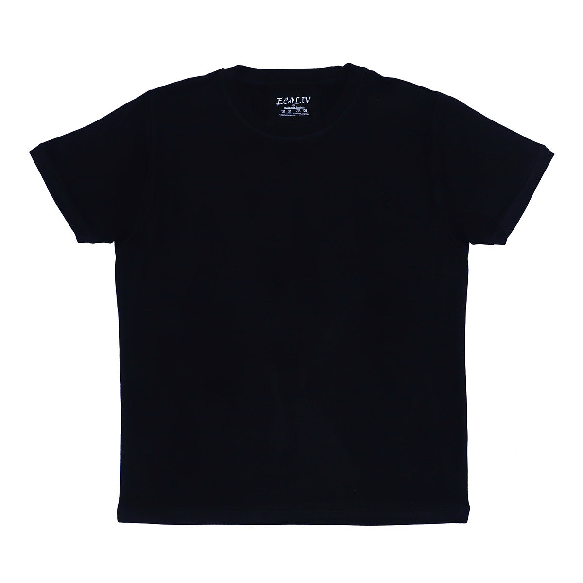 Organic Bamboo Black Essential Tee