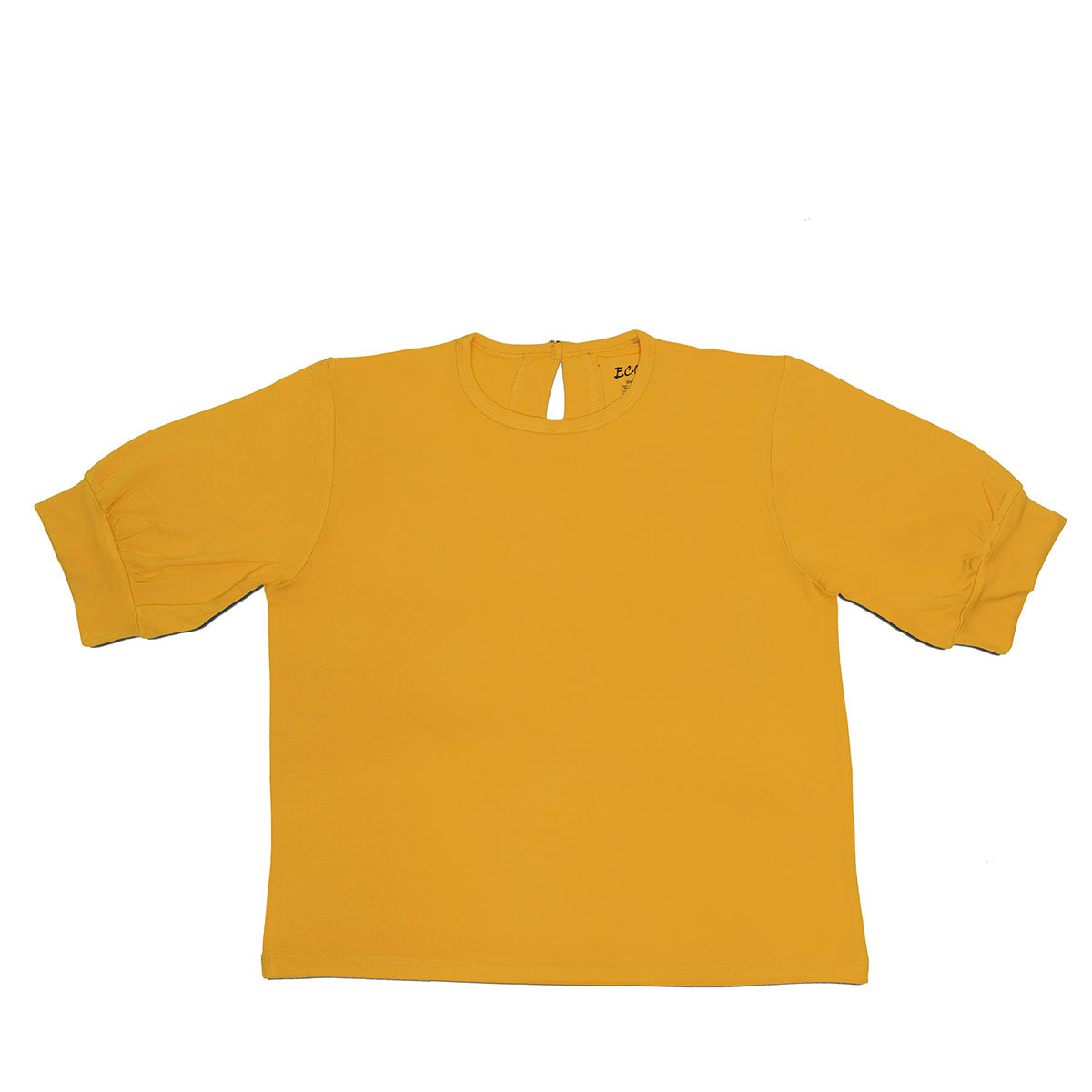 Organic Bamboo Yellow Buffy sleeve T-shirt