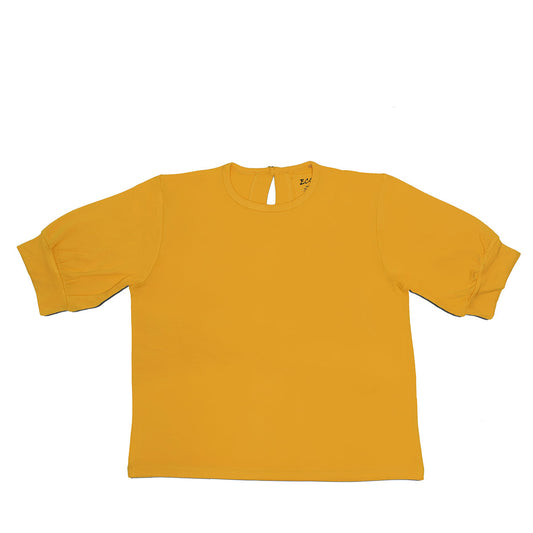 Organic Bamboo Yellow Buffy sleeve T-shirt