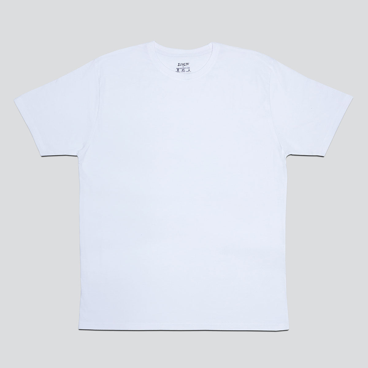 Men Organic Cotton Essential White Tee/ T-shirt